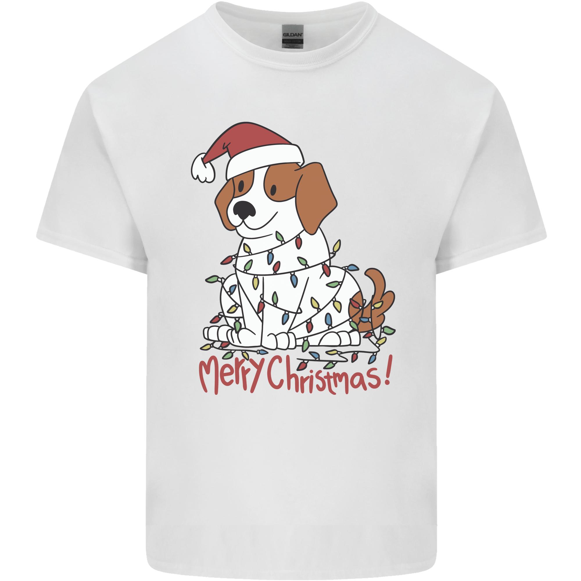 Christmas Beagle Funny Dog Xmas Unisexs Light Cotton TShirt S