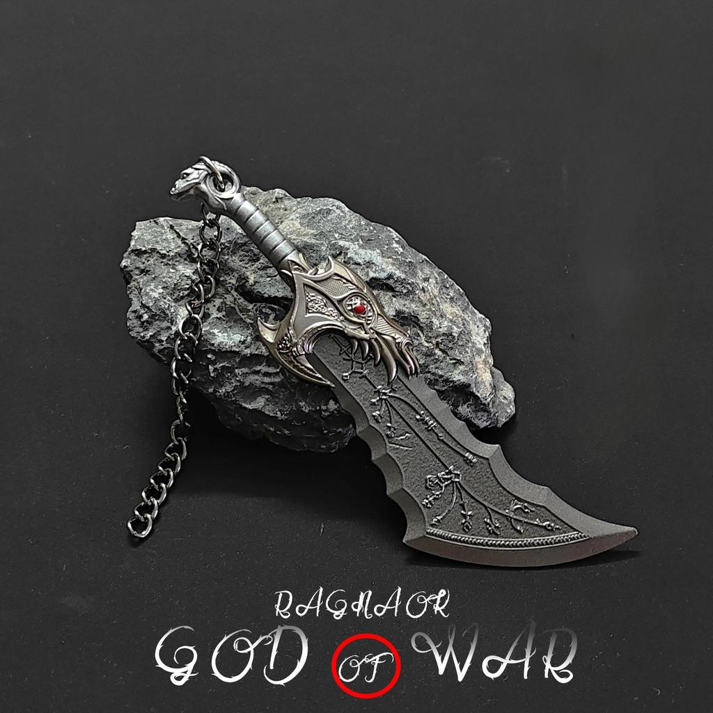 God of War 5 Game Peripherals Kratos Chaos Blade Metal Model Olympus Divine Sword Mini Weapon Decorative Toys Children's Weapons