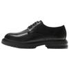Leather Fashionable Versatile Business Grooved Sole Dress Shoes Men Dress Shoes Black 12419520-38