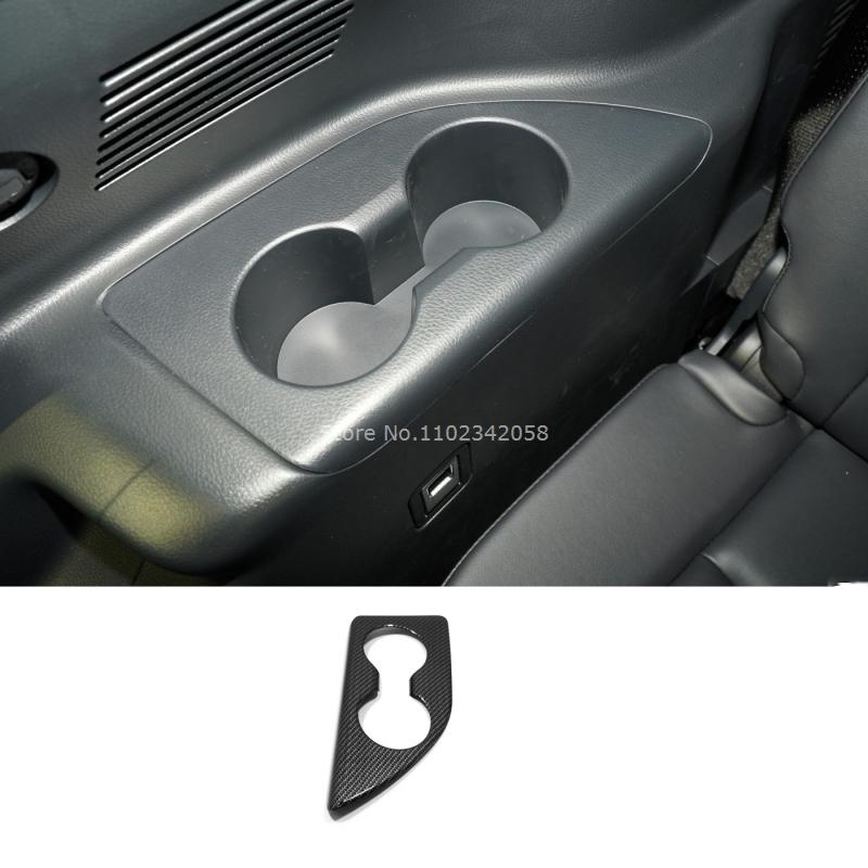 For Toyota Highlander 2015- Car Carbon Fiber Color Interior Decoration Cover window lift swtich gear shift panle Accessories