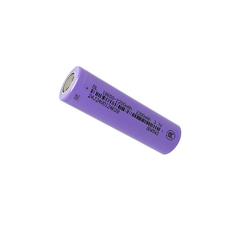 Real Capacity 2200mAh 18650 Flat-Top 3.7V Rechargeable Lithium Battery, 3C Charging