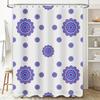 Floral Shower Curtain Waterproof Vintage Botanical Pattern Bathroom Decor Farmhouse Rustic Nature Theme Fabric Backdrop For Spa