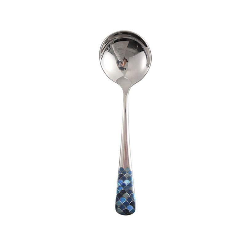 15cm Stainless Steel Long Handle Spoons Kitchen Cooking Utensil Tool Thickened Strong Soup Spoon Teaspoon For Kitchen Tableware