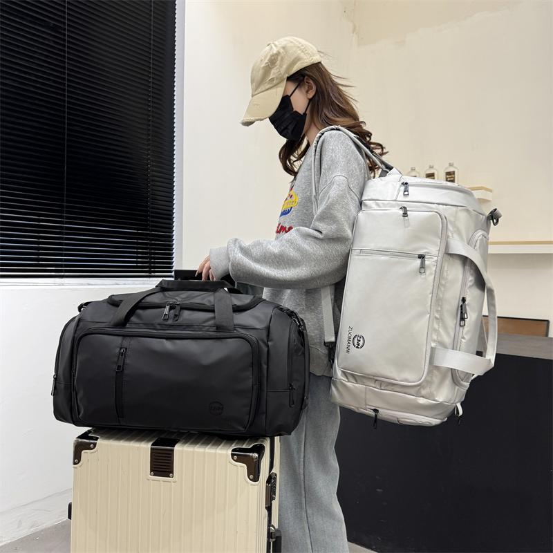 Three-Use Dry and Wet Separation Fitness Bag Multi-Functional Backpack Men's Shoulder Luggage Boarding Hand Travel Bag