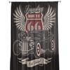 Car Wings Icon Retro Tulle Curtains for Living Room Print Sheer Voile Curtain Bedroom Window Screening Drapes Blinds Home Decor