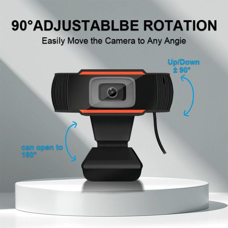1080P HD USB Computer Camera for Desktop/Laptop - Ideal for Online Classes & Meetings.