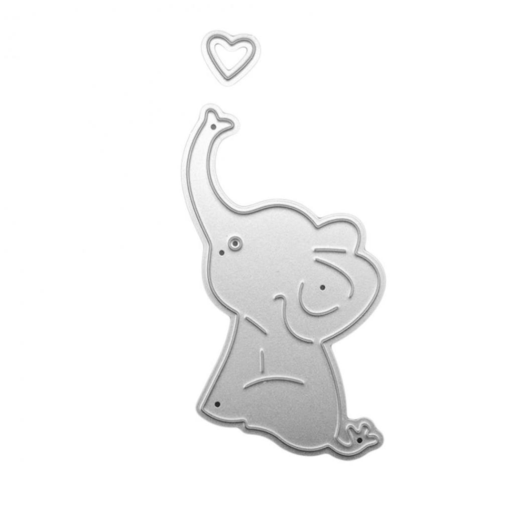 Cute Cartoon Elephant Cutting Stencils Carbon Steel Cutting Stencils DIY Scrapbooking Paper Cards