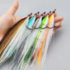 Baitfish Streamers 6/0# Hook Fly Fishing Flies Large Sinking Streamer Artificial Baitfish Lure Saltwater Freshwater Salmon Fly