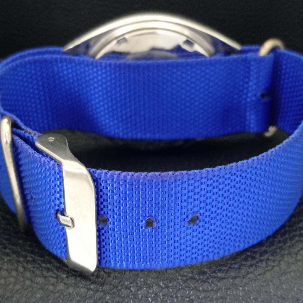 Seiko 5 AUTOMATIC JAPAN MENS 6309A VINTAGE ARABIC BLUE DIAL WATCH A702438-5 R124-a702438