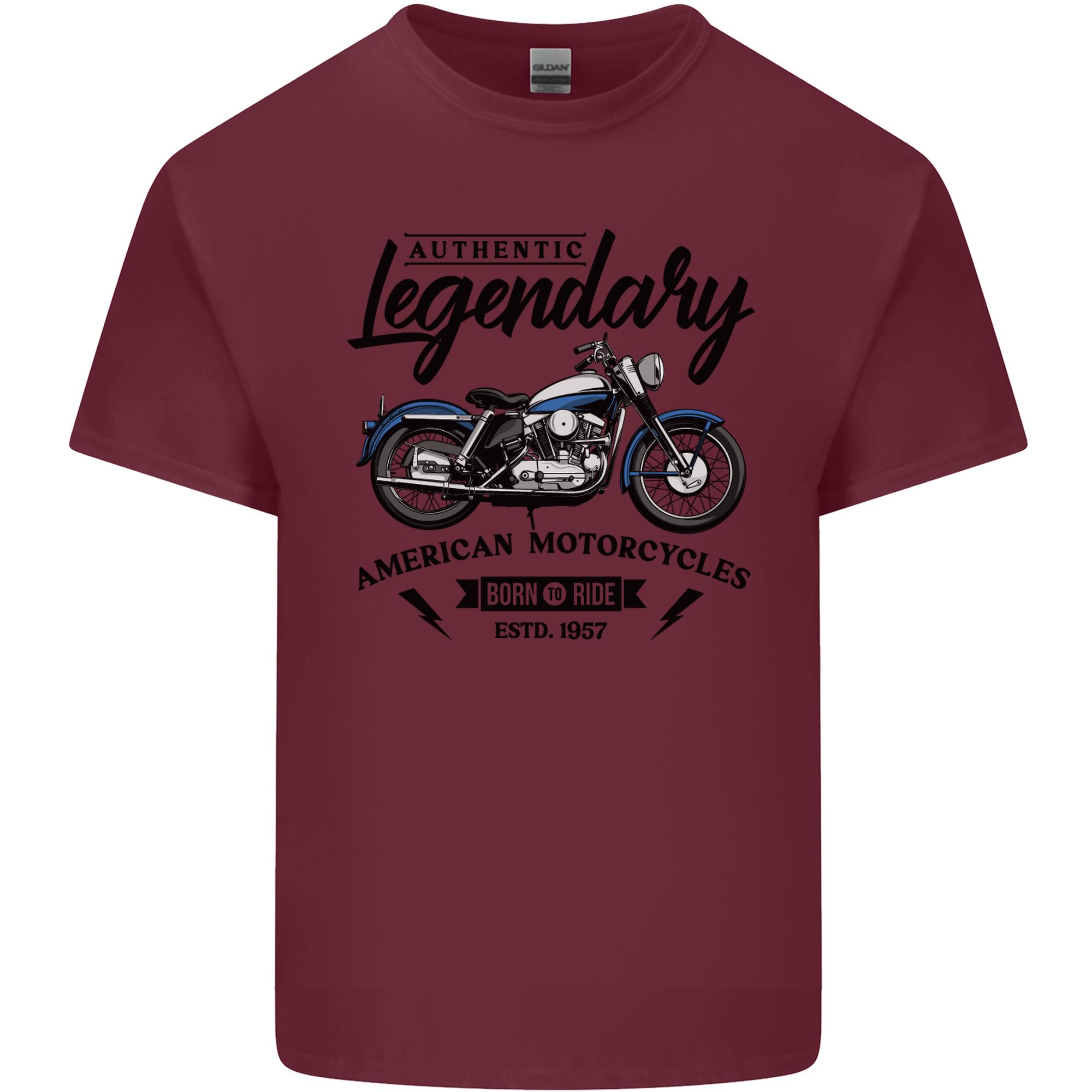 Legendary Motorcycles Biker Cafe Racer Unisexs Light Cotton TShirt S