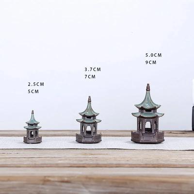 F Bonsai Fairy Garden Ornament Ceramic Figure Ge Yao Zen Meaning Little Monk Micro Landscape Home Decoration Accessories Tea Pet