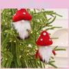 Christmas Gnome Hanging Decoration Mushroom Elf For Holiday Decor