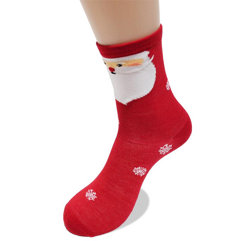 50 Christmas Stocking Styles: Autumn/Winter Cartoon Mid-Calf Socks, Perfect Holiday Gift