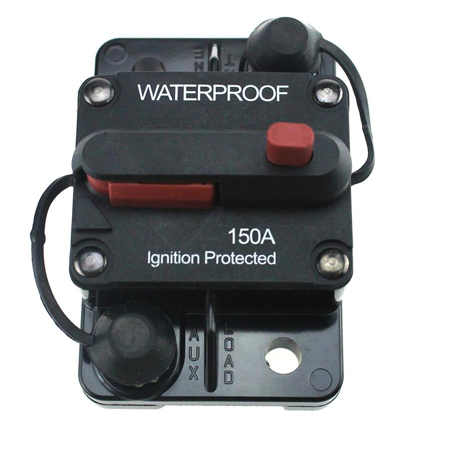 48V Flush-Mount Circuit Breaker 150AMP For Car Stereo Audio Inline Replace Fuse