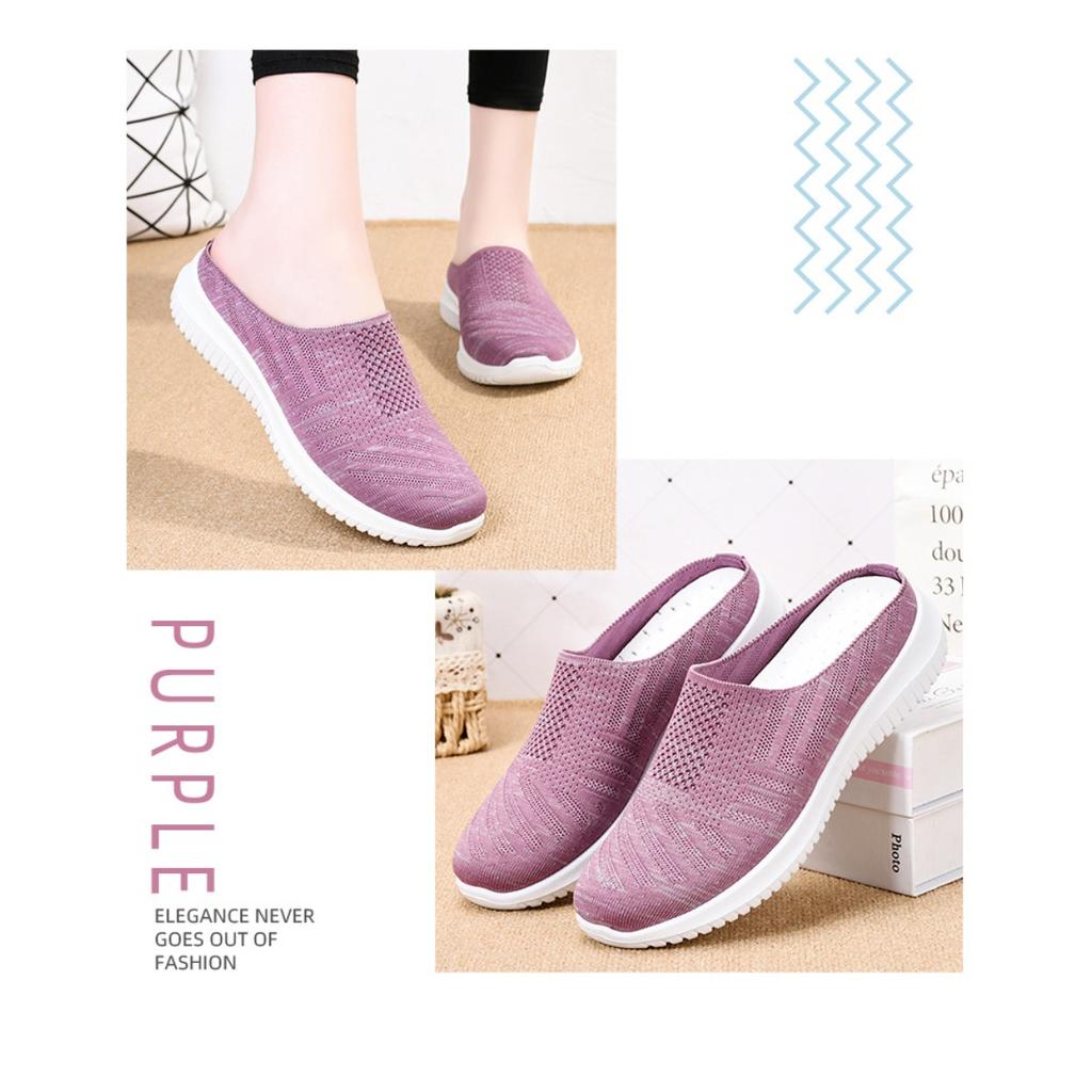 Women's Oversized Cloth Shoes, Breathable Fly Woven Shoes, Soft Soled Casual Shoes