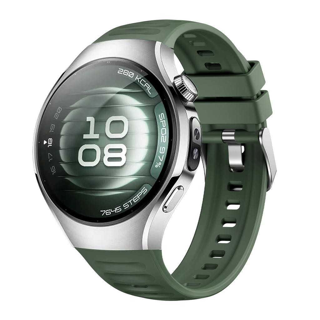 Original Silicone Strap For Huawei Watch 5 42MM No Gaps Rubber Sport Band For Huawei Watch 5 46mm Business Quick Release Band