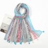 Fashion Thin Tassel Viscose Shawl Scarf for Women Luxury Design Neckerchief Wrap Pashmina Muslim Hijab Echarpes 180*90Cm