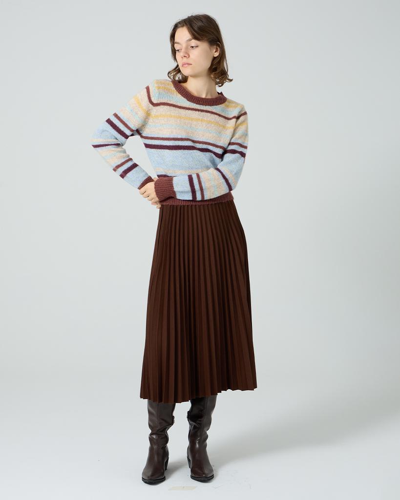 OCCUR Banding Pleated Skirt