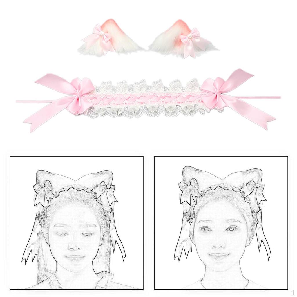 Lolita Hair Accessories Cat Ear Clips for Party Favors Birthday