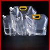 Portable Self-Standing Clear Disposable Beer Bag with Spout for Cold Drinks