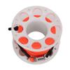 Finger Spool Plastic Spool Reel with Double End Bolt Snap Orange Line 15M for Wreck Scuba Diving
