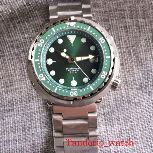 Tandorio 46.5mm 30ATM Diving Watches For Men NH35A Movement Automatic Mechanical Stainless Steel Wristwatch Sapphire Glass Solid