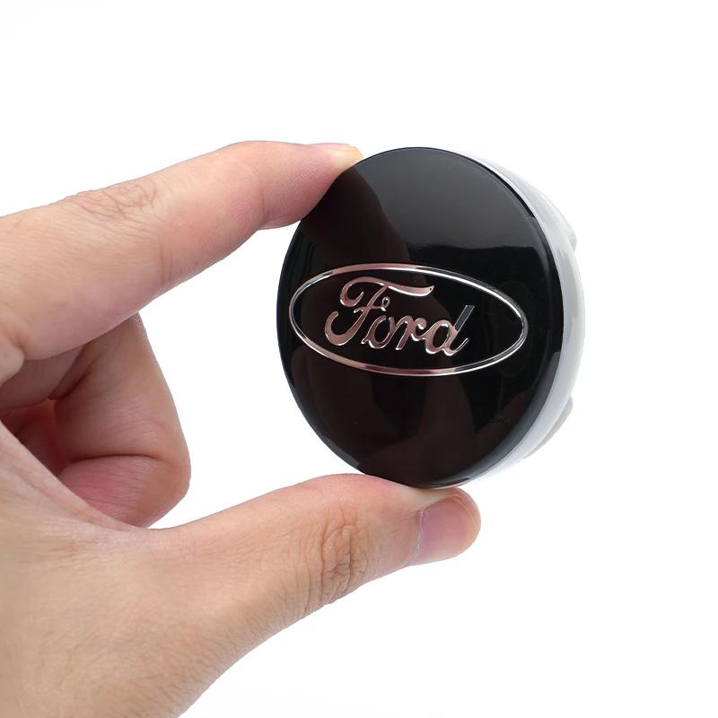 Car Sticker 2025 Hot 4pcs Ford Wheel Center Cap Hub Cover Badge Emblem Sticker Car Accessories For Ford Focus Fiesta C-Max ST Mo