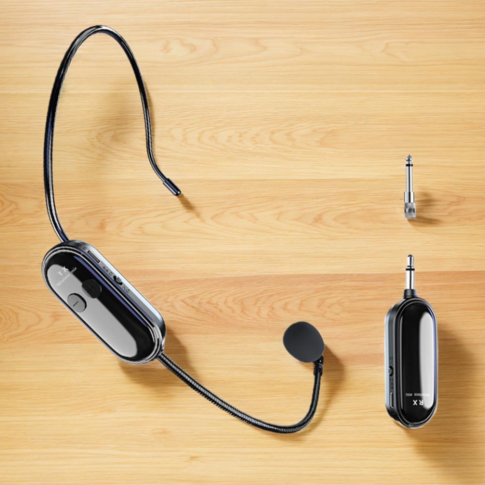 2.4G Drahtloses Headset & Handheld 2 in 1 Mikrofon Langstrecken-Mikrofonsystem Drahtloses Mikrofonsystem für Lehre Outdoor-Rede