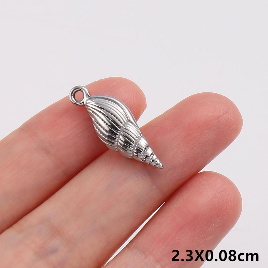 5 Stück/Los Persönlichkeit Meeres tier Anhänger Seestern Schildkröte Muschel Muschelschale Edelstahl Anhänger Für Schmuckherstellung Zubehör Zubehör