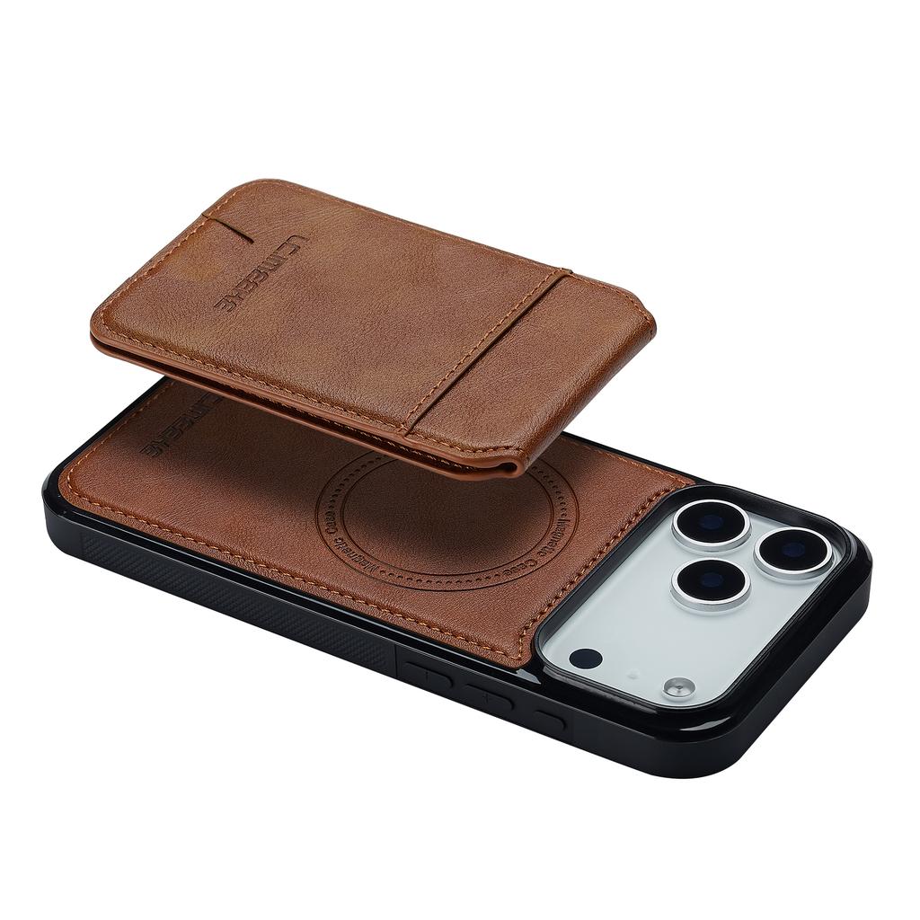 2 in 1 Magnetic Leather Cards Solt Wallet Case For iPhone 17 Pro Max 16 Plus 15 Plus 14 13 12 11 Fit Shockproof Pocket Cover