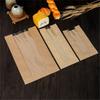 100Pcs 450g Bread Oil-Proof Food Paper Bag Window Transparent Toast Baking Packing Bags Brown White Solid Color