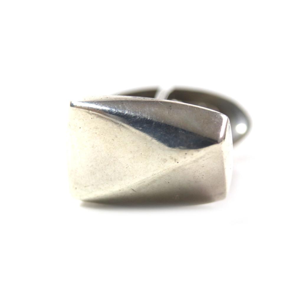 Great TIFFANY&Co. Cufflinks Men's Jewelry Engraved logo money clip Silver925 mens Used