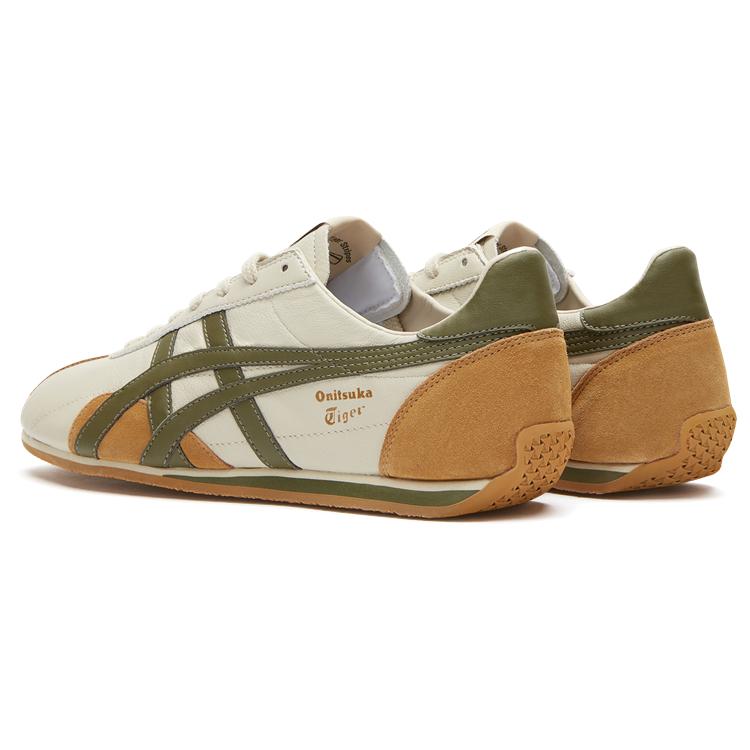 ONITSUKA TIGER Runspark Beige Olive Green Mustard Yellow Unisex Sneakers Cream 1183B480-200