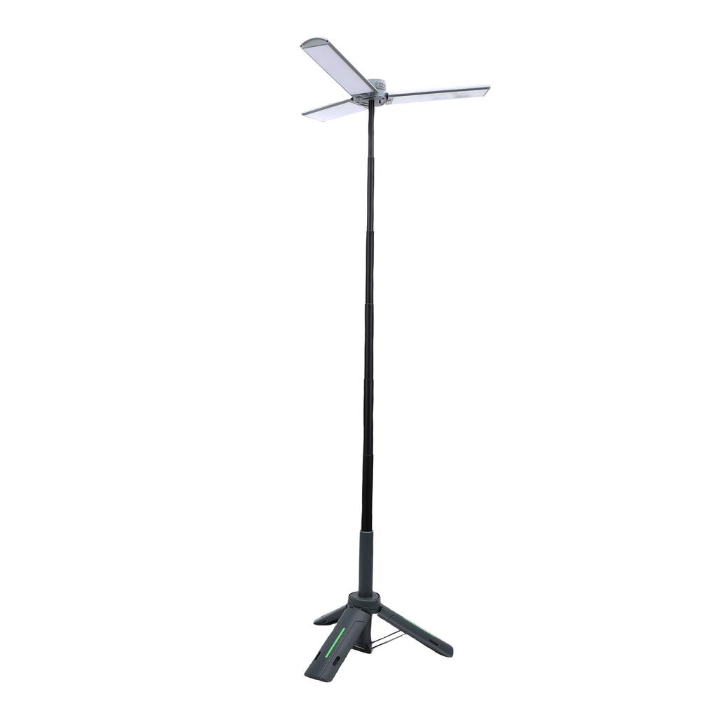 Foldable LED Camping Light Portable 8000mah Rechargeable Dimmable Tent Lamp with Tripod for Hiking Fishing Backpacking