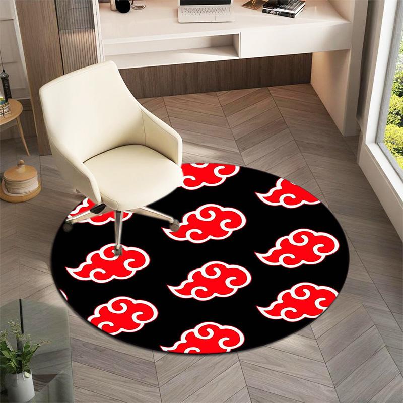 Famous Cartoon NARUTO Protagonist Uzumaki Naruto Round Carpet Soft Home Decoration Anti-slip Door Mat Outdoor Picnic Mat Carpet M7