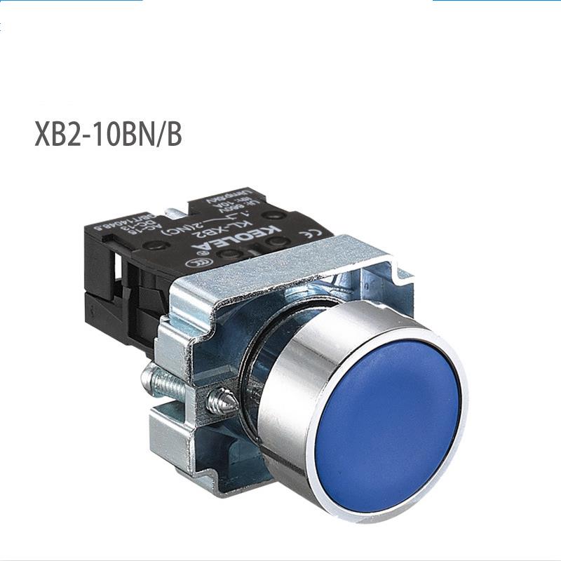 22mmMomentary Push Button Switch 10A 240V~3A Circular Small Size Flat Round Panel NC/NO XB2-BA31 XB2-BA42 ZB2-BE101C 102C