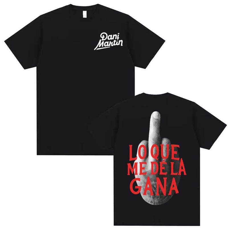 Dani Martin Ptos Anos Graphic T-shirts Men Women Fashion Classic Trend Tee Shirt Man High Quality Oversized Cotton T Shirts