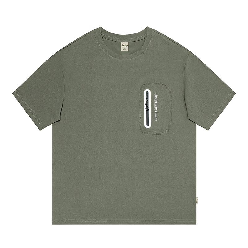 JEEP Men s Summer Cooling Round Neck T-Shirt P85DMKT504 3XL светлый армейский зеленый