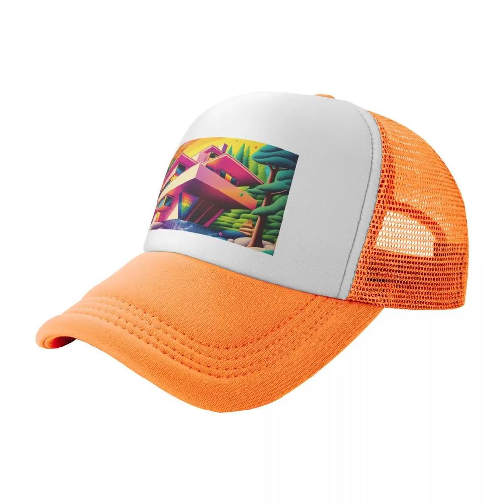 Regenbogen Wasserfall ARTchitektur Baseballkappe Strand Symbol Sonne Für Damen 2025 Herren