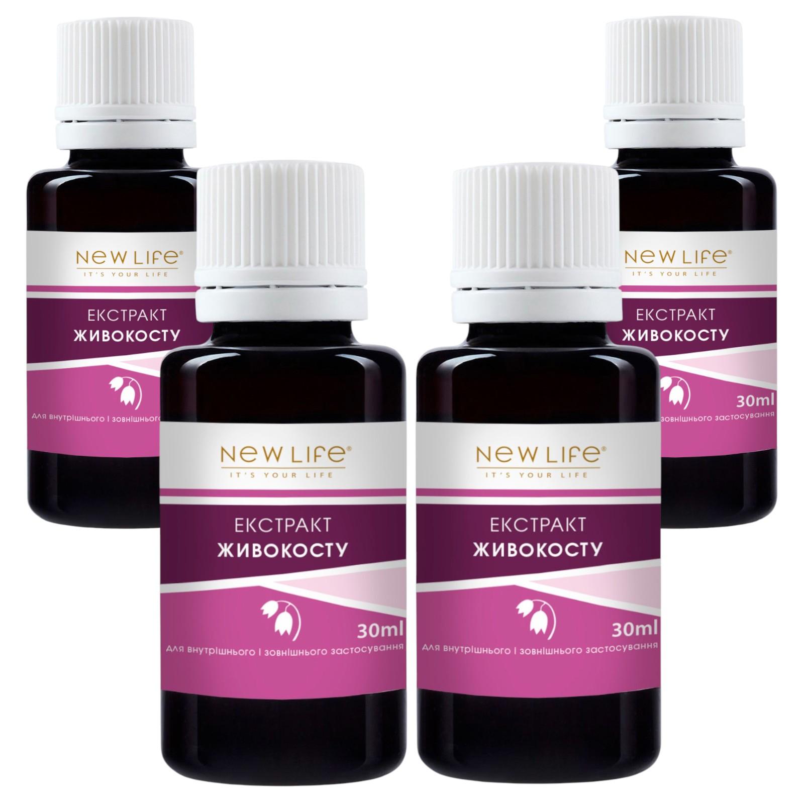 Tekutý bylinný doplnok stravy s výťažkom z kostihoja lekárskeho (Larkspur) Nový život 4x30 ml (course 2 month)