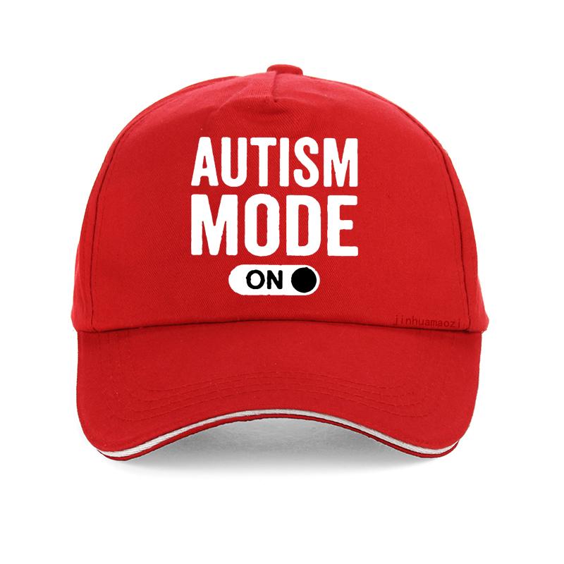 Lustige Beste Autismus-Modus An Hut Unisex Damen Grafik Baumwolle Baseballkappe Harajuku Pop Y2K Sommer Trucker Snapback Hüte Knochen