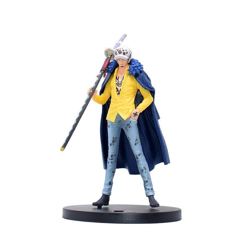 Anime One Piece Wano Country Trafalgar Law with Sword Battle Ver. GK PVC Action Figure Statue Model Kids Toys Doll Gifts 17cm