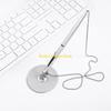 W89C Metal Chain Link Pen Professional Desk Pen with Chain Writing Instrument for Home, Office, or School