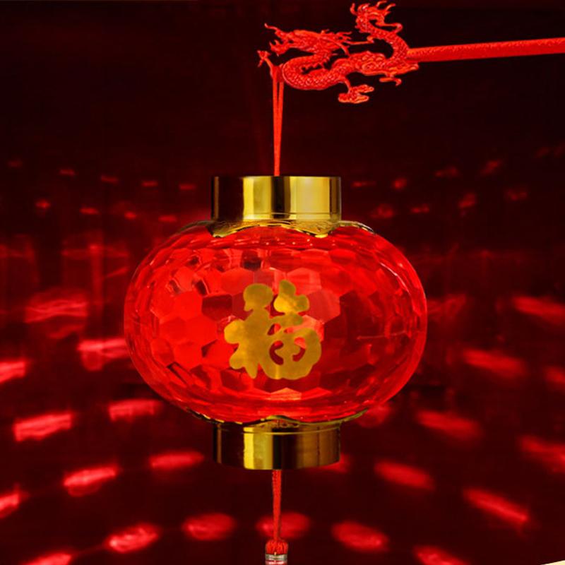 4Pcs Chinese New Year Red Lantern Spring Festival Hanging Lanterns Mid-Autumn Portable Palace Lantern New Year Pendant
