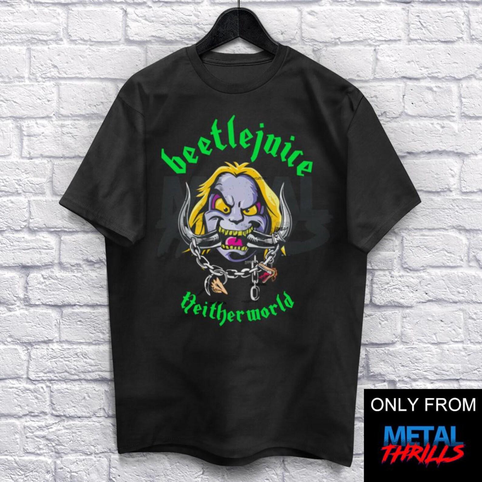 Bug Head T-Shirt Unisex (For Men and Women) Horror Movie Shirt Heavy Metal Funny Shirts. Scary Halloween Shirt Music Spooky Showtime S