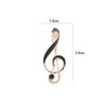 1Pz Spilla Nota Musicale Chiave di Sol Smalto Metallo Spilla Simbolo Musicale Per Donne Giacca Revers Sciarpa Gioiello Regalo
