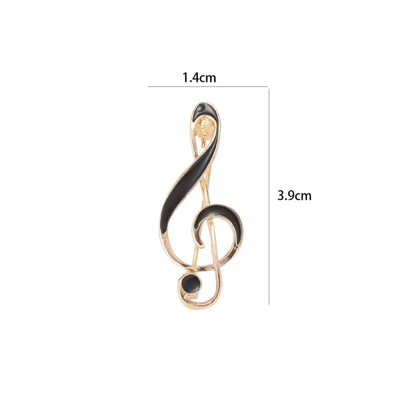 1Pz Spilla Nota Musicale Chiave di Sol Smalto Metallo Spilla Simbolo Musicale Per Donne Giacca Revers Sciarpa Gioiello Regalo