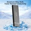 Xiaomi Aluminum M.2 NVMe Enclosure,Tool-Free, SSD Enclosure for NVMe PCIe M-Key,SSD Case for 2280 2260 2242 2230(Sata NOT Supported)