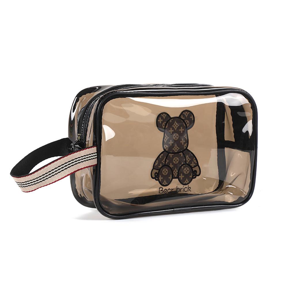 Thickened Waterproof PVC Toiletry & Makeup Travel Organizer Bag with Large Capacity