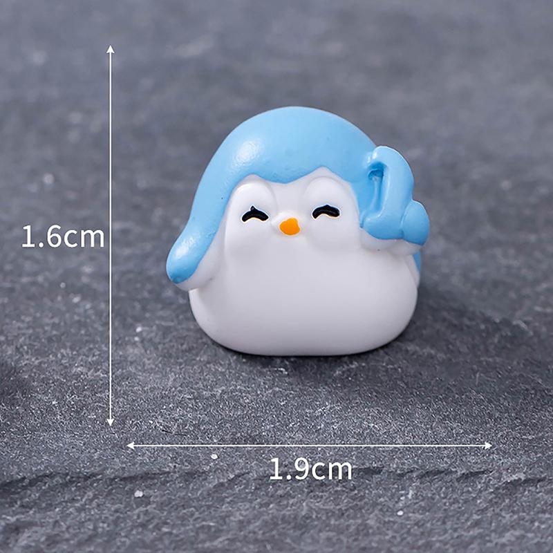 

Mini Polar Bear Ornament Cartoon White Bear Micro Landscape Dollhouse Model Car Interior Home Desktop Decoration